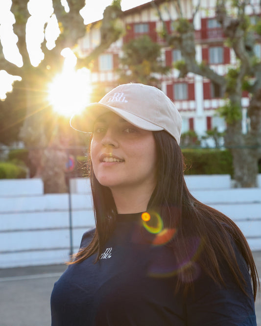 Casquette Muxu beige velours côtelé