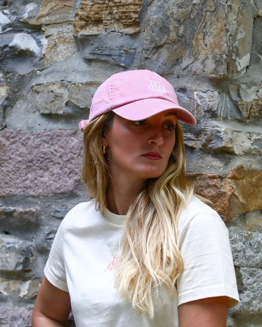 Casquette Muxu rose en jean