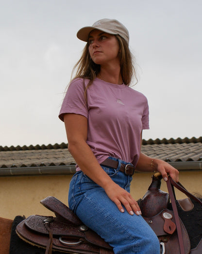 T-shirt lilac Muxu en coton